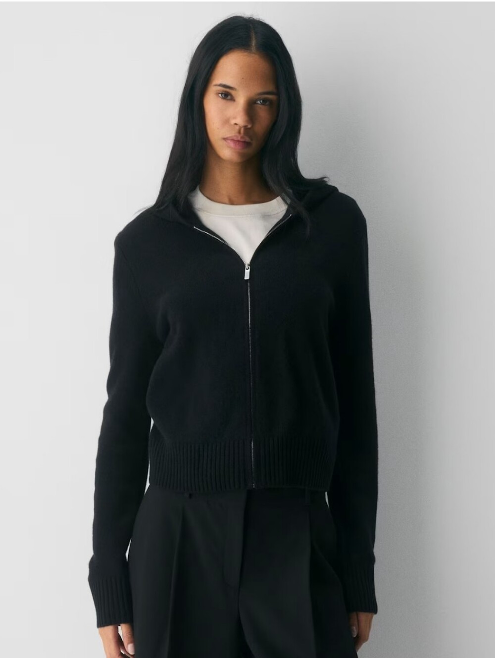 Aritzia Essential Cashmere Idyllic Zip Hoodie 100% Cashmere